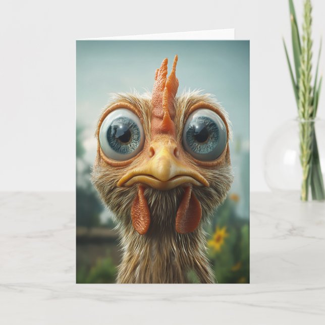 Invitation Gros Gros Jeu De Poulet Drôle (Devant)