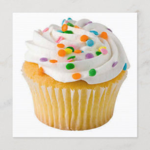 Invitation Grosse Cupcake populaire