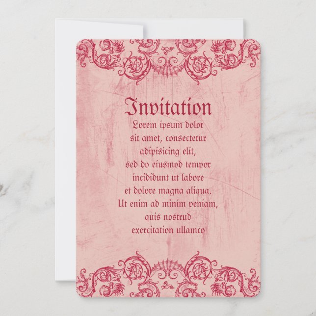 Invitation Grotesquerie Valentine (Devant)