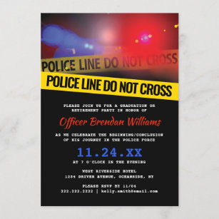 Invitations Faire Part Cartes Anniversaire Policiers Zazzle Ca