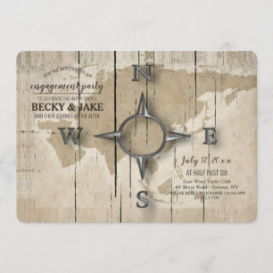 Invitation Groupe d'engagement Compass et World Map
