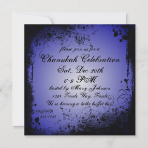 Invitation Grunge Hanoukka