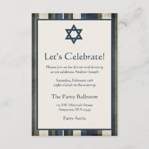 Invitation Grunpes Bar Mitzvah Réception