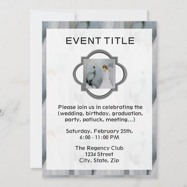 Invitation Guardian Angel and White Owl (Devant)