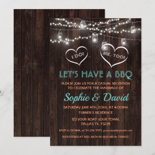 Invitation Guirlande de lumières vintage charme Vieux grange 