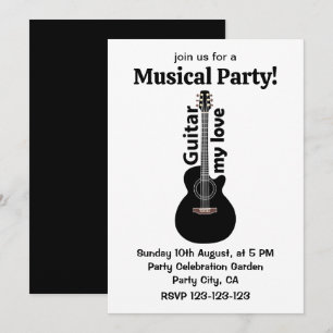 Invitation Guitare My Love Guitar