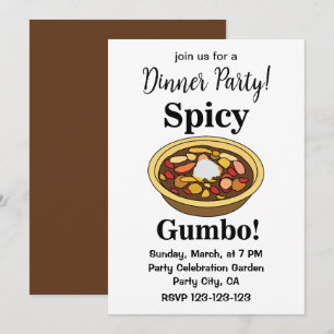 Invitation Gumbo Gumbo épicé