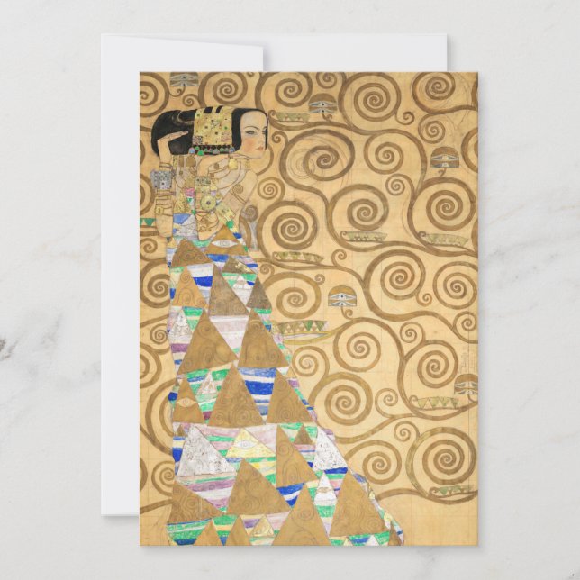 Invitation Gustav Klimt - Attente, Stoclet Frieze (Devant)