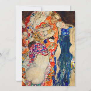Invitation Gustav Klimt - La mariée (inachevée)