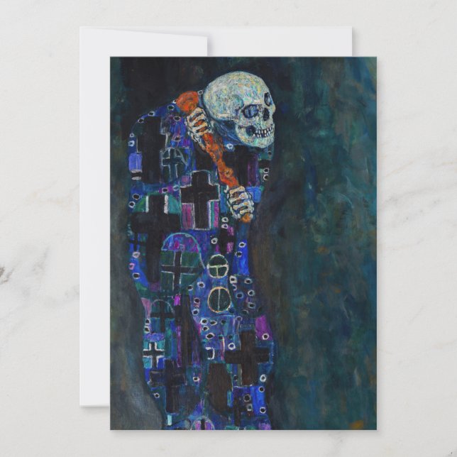 Invitation Gustav Klimt - Mort et vie (Devant)