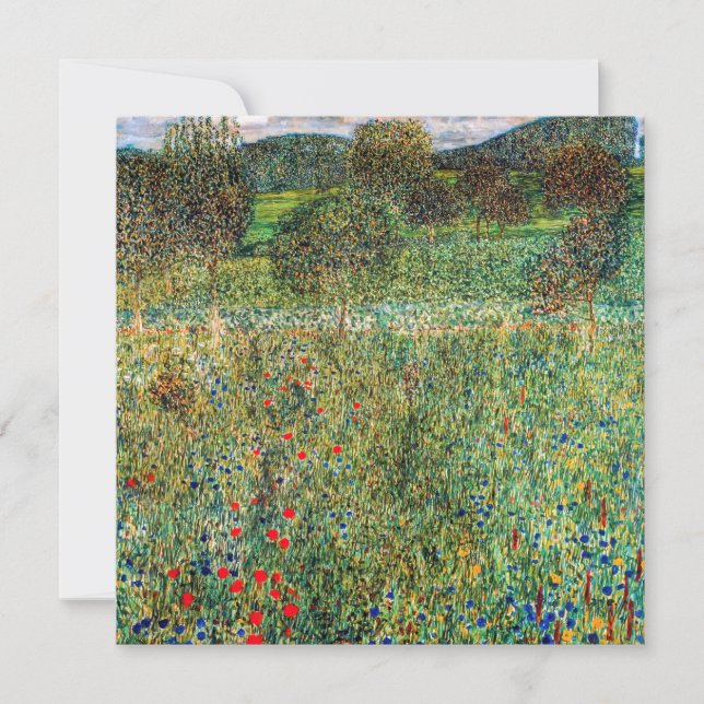 Invitation Gustav Klimt - Orchard (Devant)