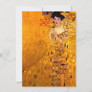 Invitation Gustav Klimt Portrait d'Adele Bloch Bauer