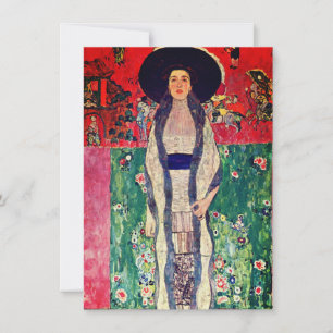 Invitation Gustav Klimt Portrait d'Adele Bloch-Bauer II