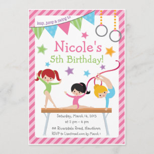 Invitation gymnastique/invitation gymnastique