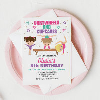 Gymnastique roues et cupcakes Anniversaire