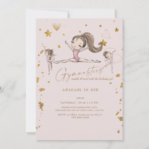 Invitation Gymnastique Tumble & Twirl Anniversaire Partie III
