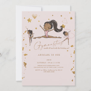 Invitation Gymnastique Tumble Twirl Anniversaire Partie IV