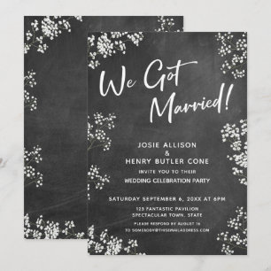 Invitation Gypsophile Tableau Mariage Moderne Nous sommes mar