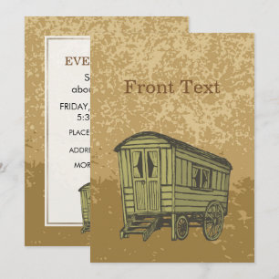 Invitation Gypsy caravan wagon