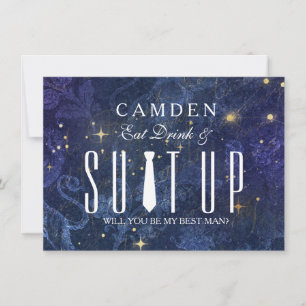 Invitation Habille-toi. Veux-tu être mon témoin ?