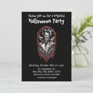 Invitation Halloween, 12 vampires, effrayant, effrayant,