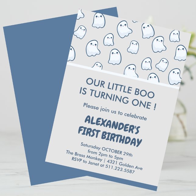 Invitation Halloween 1er anniversaire spottacular mignon (Halloween-1st-birthday-spooktacular-cute-invitation-1)
