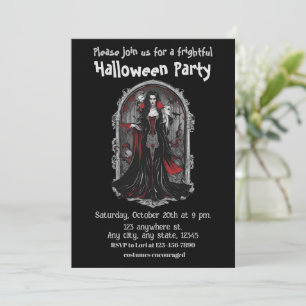 Invitation Halloween, 4 vampires, effrayant, effrayant,