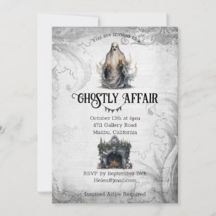 Invitation Halloween Affaire Fantomatique