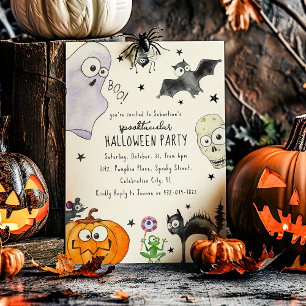 Invitation Halloween amusant pour enfants mignons