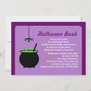 Invitation Halloween Cauldron