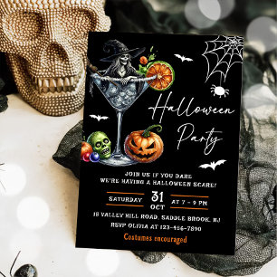 Invitation Halloween Cocktails Party