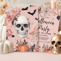 Halloween crâne rose