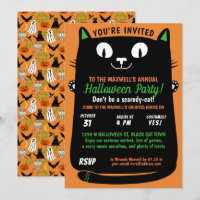 Halloween Cute Black Cat Kids Party Spooktacular