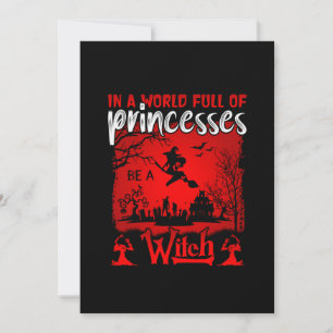 Invitation Halloween Dans Un Monde Plein De Princesses Soyez