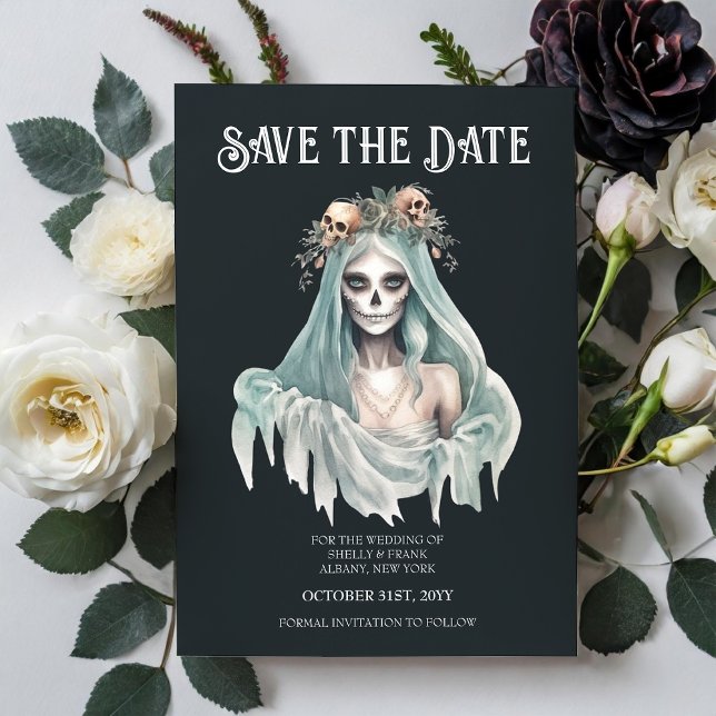 Invitation Halloween de la Monnaie de cadavres Enregistrer la (Créateur téléchargé)