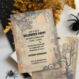 Invitation Halloween de style vintage est dans l'air Custom