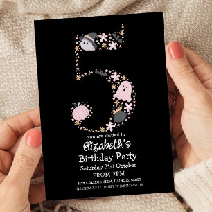 Invitation Halloween du 5ème anniversaire