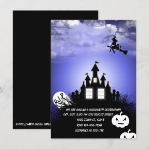 Invitation Halloween Écrivez votre texte