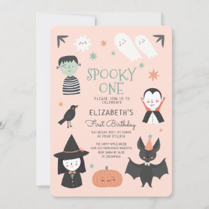 Invitation Halloween Éffrayant un premier anniversaire Invita