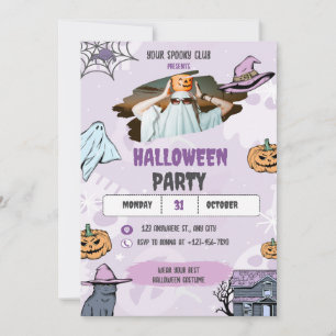 Invitation Halloween épouvantable, Fête d'Hallowee