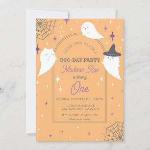 Invitation Halloween Fantôme Arch Frame Anniversaire