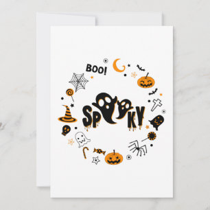 Invitation Halloween Fantôme Effrayant