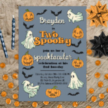 Halloween Fantôme éffrayant automne deuxième anniv