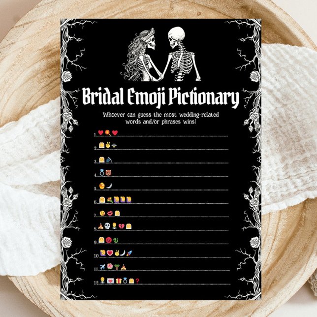 Invitation Halloween Fête des mariées Emoji jeu de photos (Créateur téléchargé)