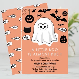 Invitation Halloween Genre révéler l'invitation Ghost