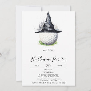 Invitation Halloween Golf Invitation, Halloween Par-tee