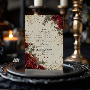 Invitation Halloween gothique céleste vintage