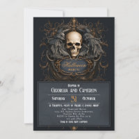 Halloween gothique du crâne