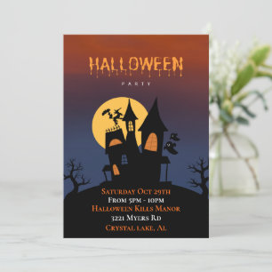 Invitation Halloween Haunted House