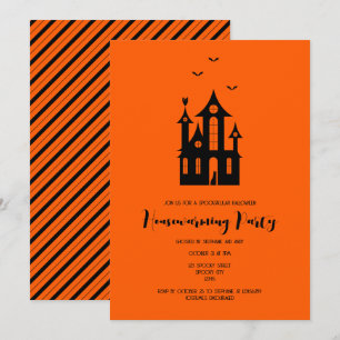 Invitation Halloween House Party Haunted House Moderne